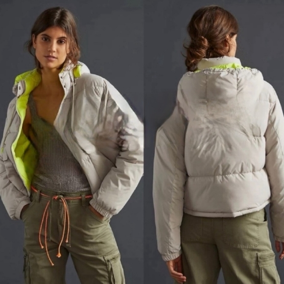 ANTHROPOLOGIE Hooded Puffer Jacket - Picture 2 of 10
